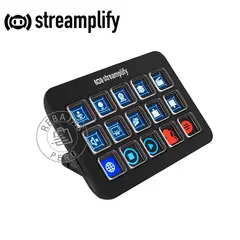 STREAMPLIFY - Stream Deck 15 Teclas LCD, RGB, Macros y Hub USB 3.0