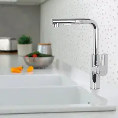 TREBOL - Monocomando para Cocina en Bronce Cromado