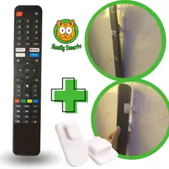 GENERICO - Control Remoto para Jvc Smart Modelo Nuevo + Soporte