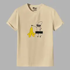 YANSUS - Polo Hombre Estampado Plátano