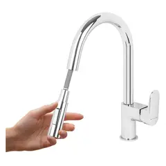 TREBOL - Monocomando para Cocina en Bronce Cromado