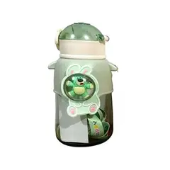 ICHIMATSU - Tomatodo Infantil 650 ml Verde c/Cañita y cuerda