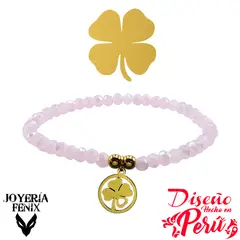 JOYERIA FENIX - Pulsera Trébol Elástica - Joyería Fénix