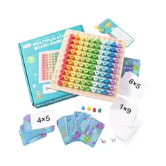 GENERICO - Tablero Didáctico 3 En 1 de Multiplicación para Niños