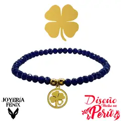 JOYERIA FENIX - Pulsera Trébol Elástica - Joyería Fénix