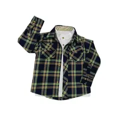 GENERICO - Camisa Niños Manga Larga + Polo 100% Algodón