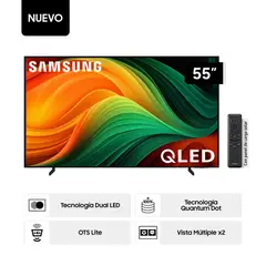 SAMSUNG - Televisor QLED 55 UHD 4K Smart TV QN55Q60CAGXPE