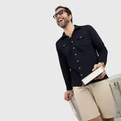 CONUNDRA CLOTHING - Camisa Negra 100% Algodón