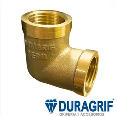 DURAGRIF - CODO DE BRONCE 1/2 PESADO X PACK 10 PIEZAS