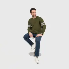 CONUNDRA CLOTHING - Polo Manga Larga Verde Militar 100% Algodon