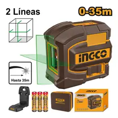 INGCO TOOLS - NIVEL LÁSER AUTONIVELANTE LÍNEA VERDE INGCO 35M HLL156601