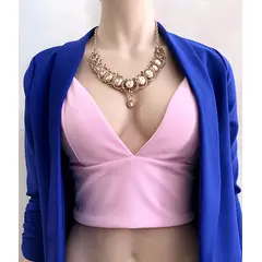 GENERICO - Top Crop Tirantes Bianca Rosa Bebe Estacion 108