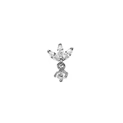 CLEO JOYAS & ACCESORIOS - Piercing Circonia 925 Plateado Plata