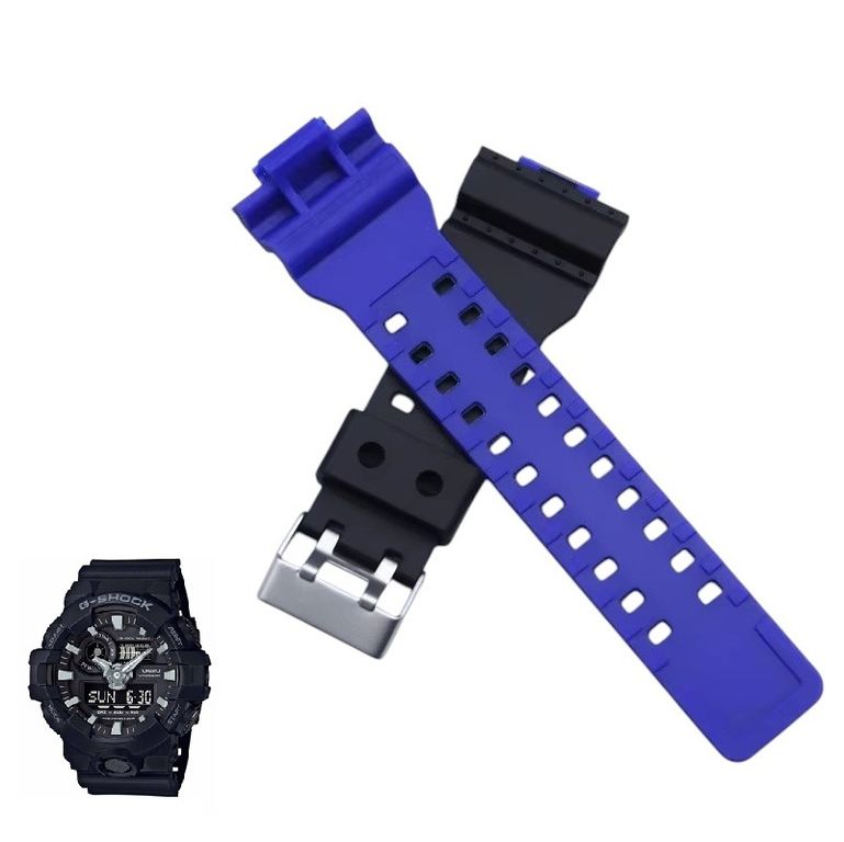 Correa Repuesto Bicolor para CASIO G SHOCK GA-700 - NAzul