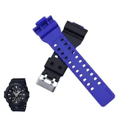 GENERICO - Correa Repuesto Bicolor para CASIO G SHOCK GA-700 - NAzul