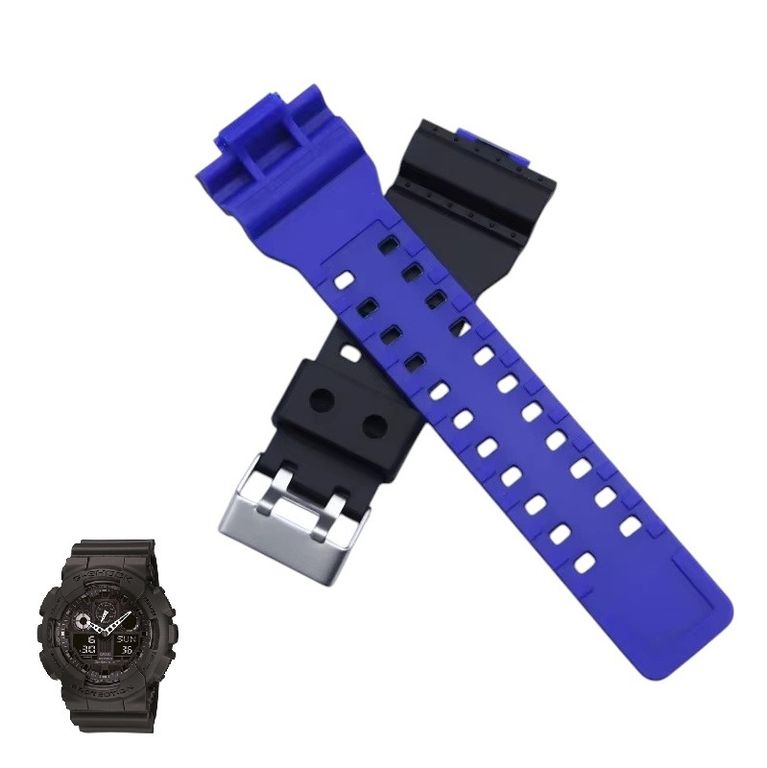 Correa Bicolor para CASIO G SHOCK GA-100 - 110 - 120 - NAzul