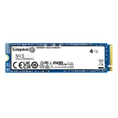 KINGSTON - UNIDAD SSD 4TB NV3 M2 2280 NVME PCIE PN SNV3S4000G