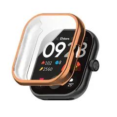GENERICO - Case con Protector Redmi Watch 4 Metalizado Golden Rose
