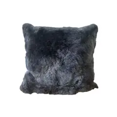 GENERICO - Funda de Cojín de Piel de Alpaca 65x65 cm Hecho a Mano con Cierre