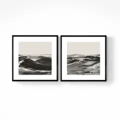 DECO DESIGN - SET LANDSCAPE X 2 PCS - 50X50CM