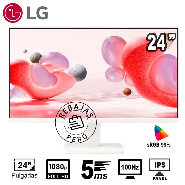 Monitor 24MR400-W 24 IPS FHD 100Hz AMD FreeSync Cuidado Ocular