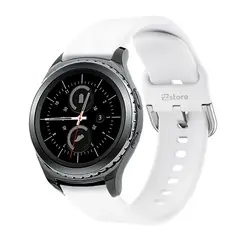 GENERICO - Correa Compatible Con Samsung Gear S2 Classic Blanco Hebilla 20mm