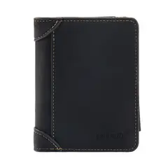 BAELLERRY - Billetera de cuero vegano 9201 de Tres cuerpos