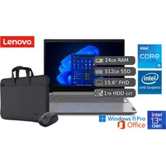 LENOVO - Laptop Intel Core I5-13420H 13va 24 GB RAM 512 GB SSD + 1TB HDD EXTERNO 15.6" FHD