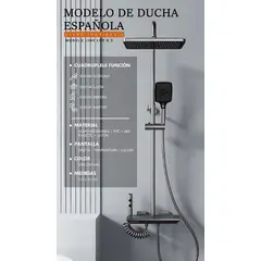 GENERICO - Ducha Española Multifuncional 4 Teclas Digital