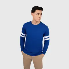 CONUNDRA CLOTHING - Polo Manga Larga Azulino 100% Algodon