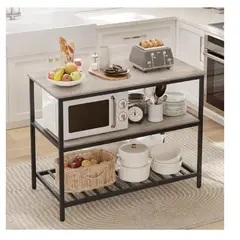 TU MESITA - Mueble Auxiliar de Cocina Multiusos Vincent color Gris