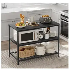 TU MESITA - Mueble Auxiliar de Cocina Multiusos Vincent color Negro