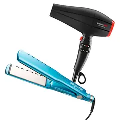 BABYLISS PRO - Combo BabylissPRO Alisador WET & DRY BNT4093TPE y Secador Turbo XTREME
