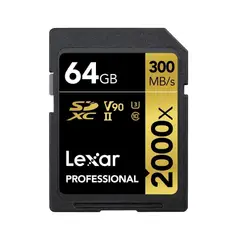 LEXAR - Memoria SD 64GB Professional 2000X 300MBs