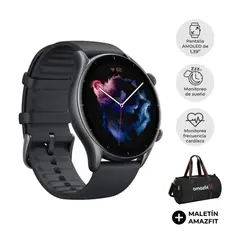 AMAZFIT - Smartwatch GTR 3 Pantalla Amoled 1.39", 5ATM, GPS, Monitoreo, con maletín