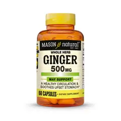MASON NATURAL - Ginger (Kion) 500 MG - - 60 Cápsulas