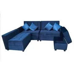 GENERICO - SECCIONAL MODELO LONDRES GOLD AZUL