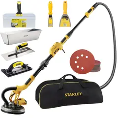 STANLEY - COMBO LIJADORA DE PARED Y TECHO FINO ACABADO KIT EMPASTADOR