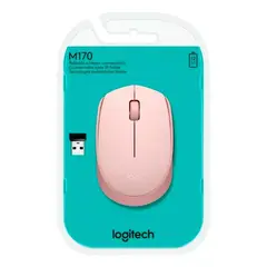 LOGITECH - Mouse M170 Wireless Rosa