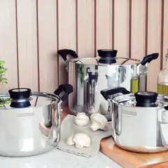 TRAMONTINA - Jgo Bateria de Cocina Grano Compact 6 Pzas Sartén 28 cm- 10390020