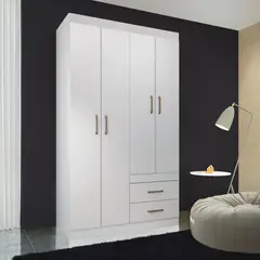 PELIKANO - Ropero 183 cm Blanco Innovaciones Lumik