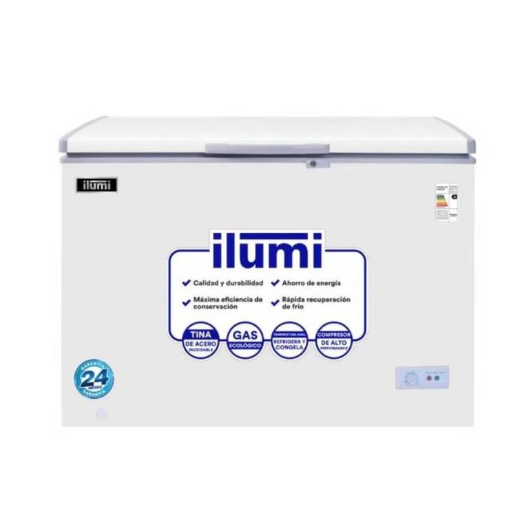 Congelador 340L con tina de Acero Inoxidable TFI-3400WH - Blanco