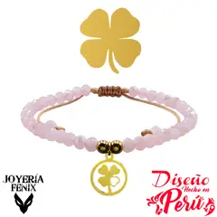 JOYERIA FENIX - Pulsera Trébol Ajustable - Joyería Fénix