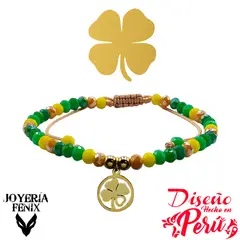 JOYERIA FENIX - Pulsera Trébol Ajustable - Joyería Fénix