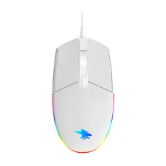 VIFROZT - Mouse Gamer Viking Blanco 12,800 DPI RGB con Software