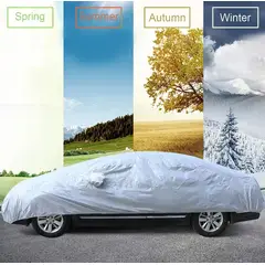 GENERICO - Cobertor para carro funda impermeable protección solar UV L