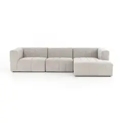 GENERICO - Sofa Seccional Gonzal 3 Cuerpos Derecha - Ivory