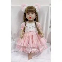 TIOZONEY - Muñeca bebe reborn vinilo de silicona juguetes para 55cm