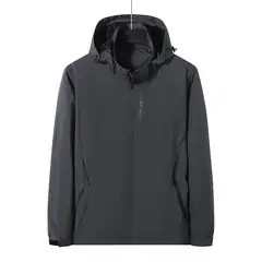 TIOZONEY - Chaqueta Hombre -Gris