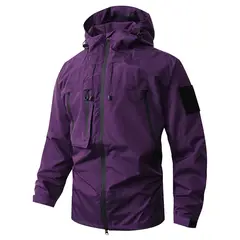 TIOZONEY - Chaqueta Hombre -Morado